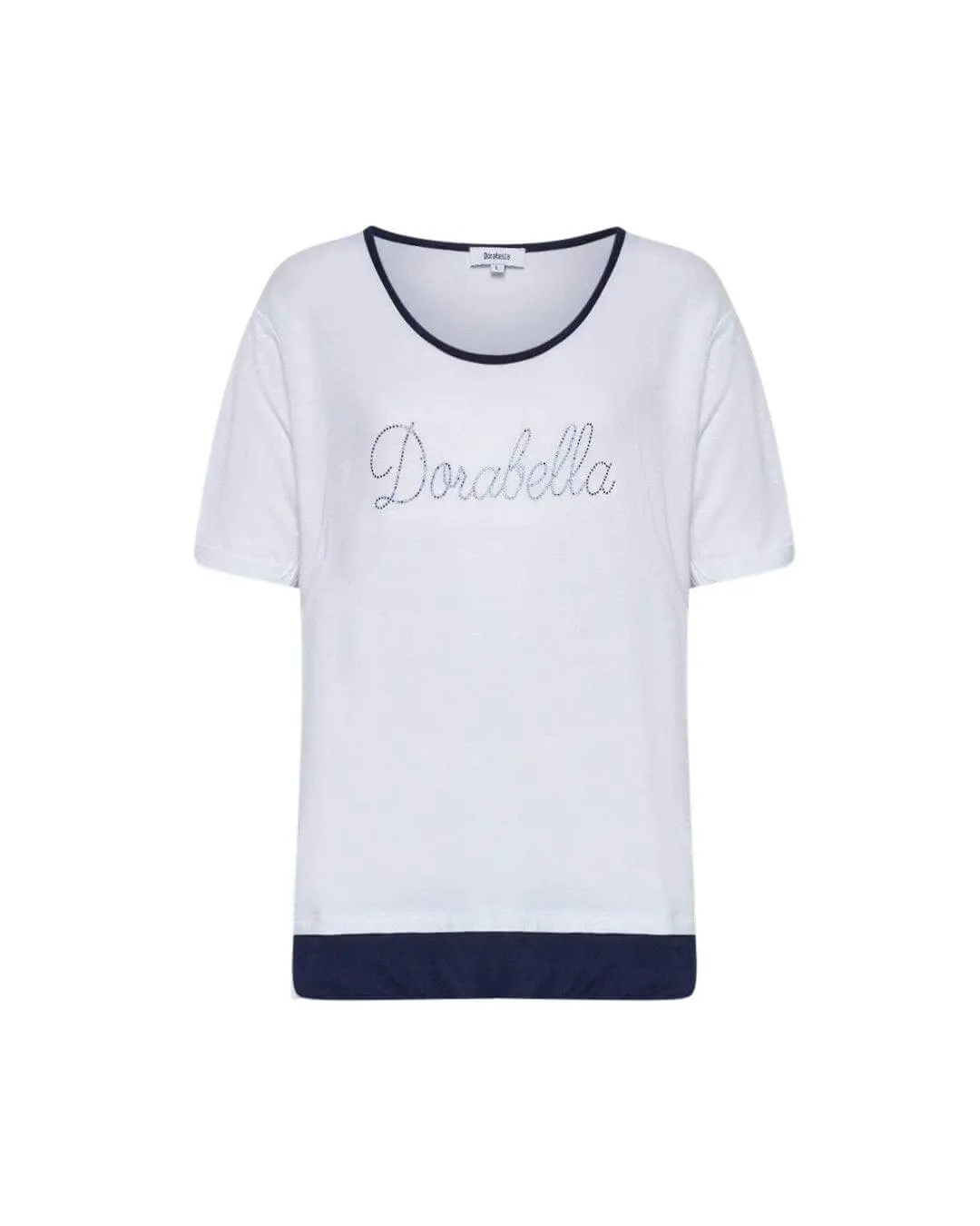 Maglia logo strass BIANCO