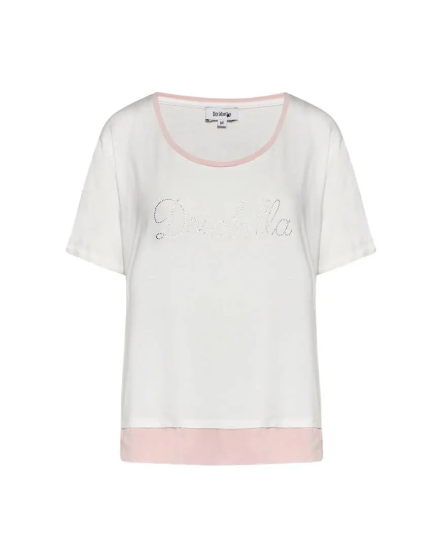Maglia logo strass OFF WHITE