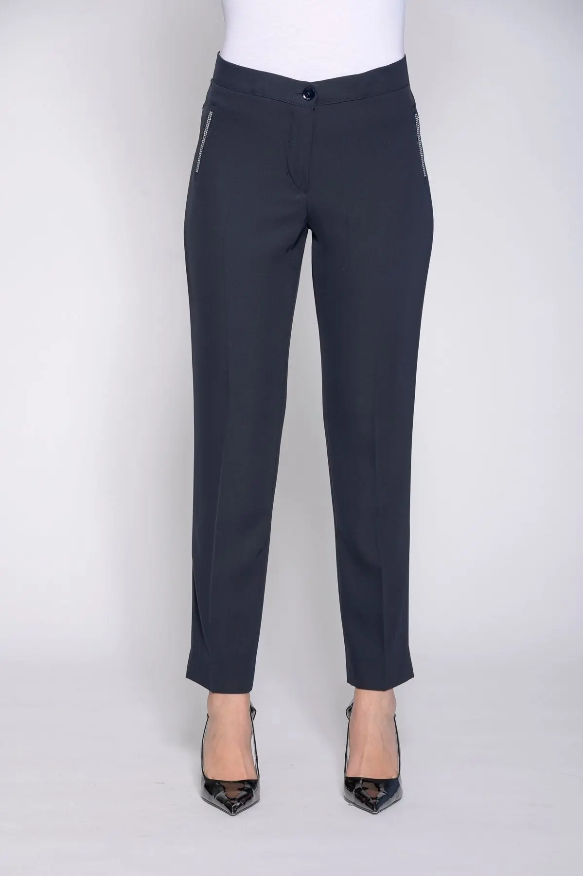 Pantalone strass Blu