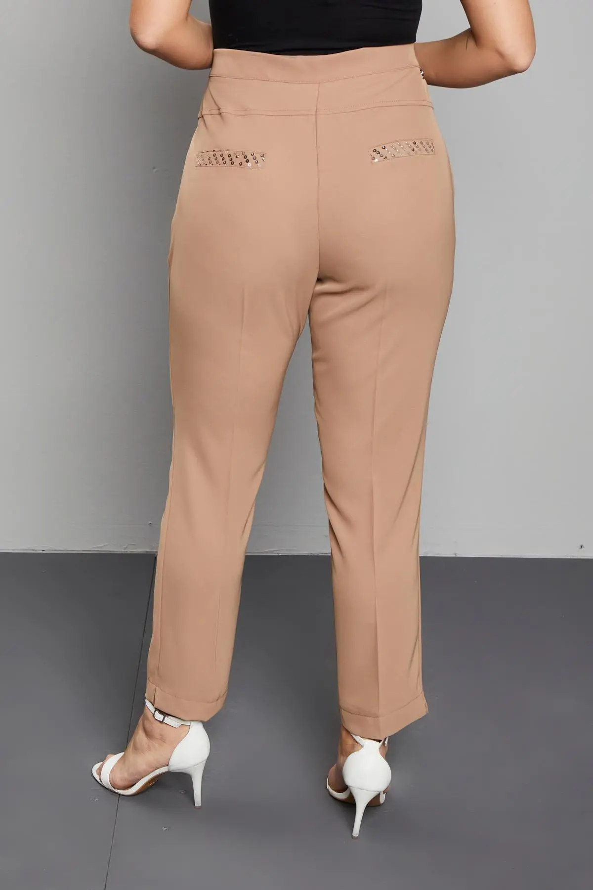 PANTALONE PAILLETTES CAFFE - Image 4