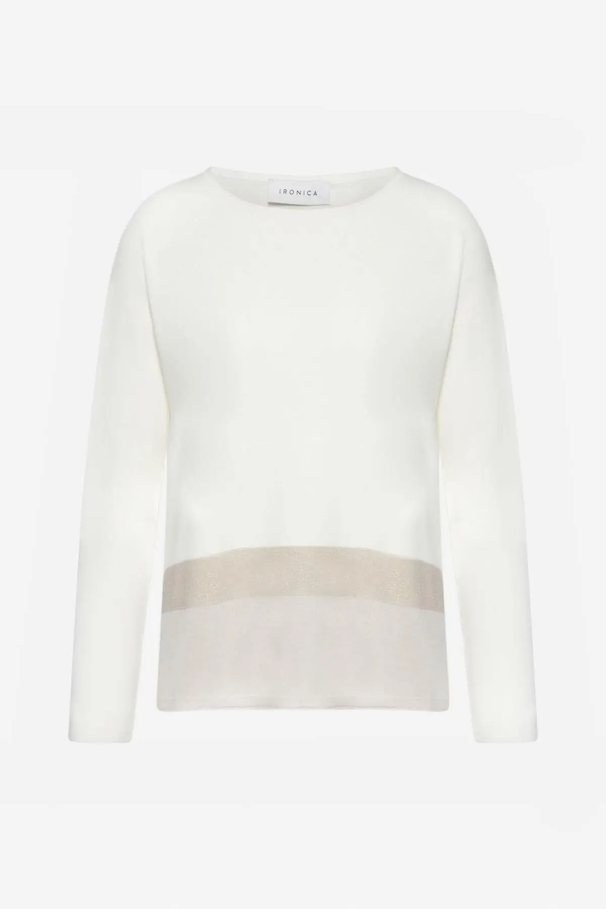 Maglia dettaglio lurex PANNA - Image 2