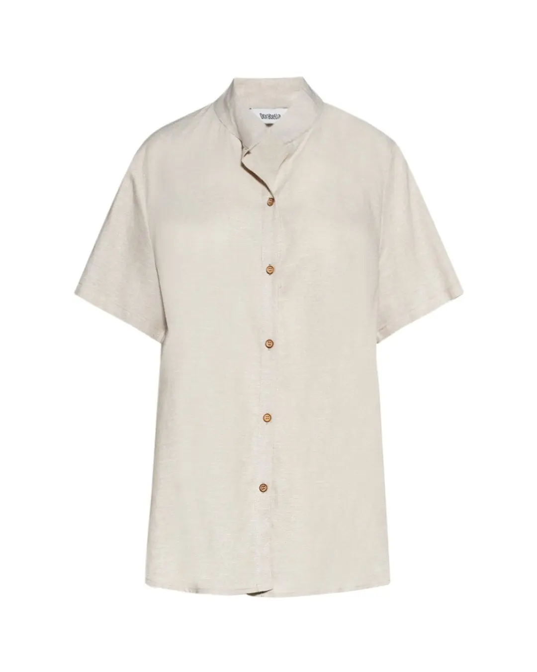 Camicia collo coreana NATURALE