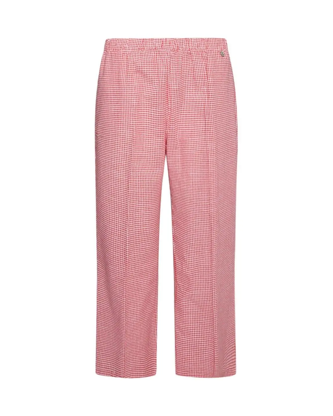 Pantalone in stampa vichy ROSSO