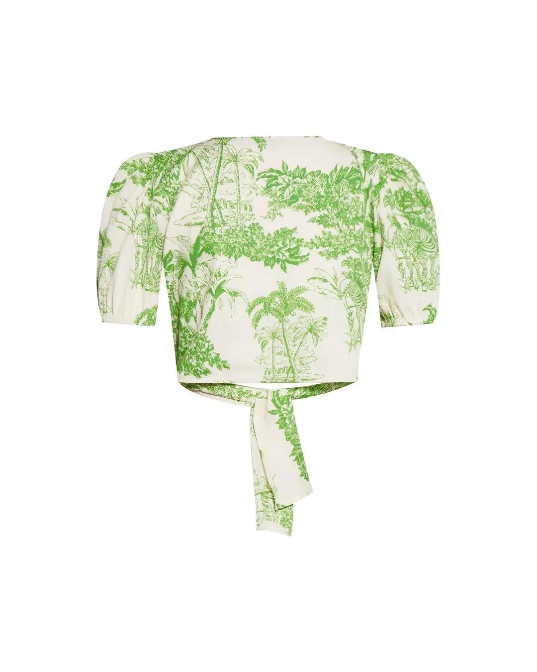 Top crop LIGHT BEIGE - VERDE PISTACCHIO - Image 2