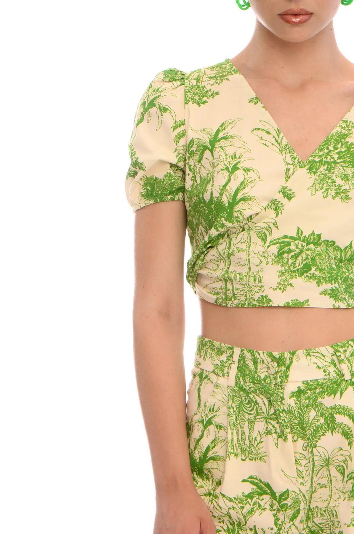 Top crop LIGHT BEIGE - VERDE PISTACCHIO - Image 5