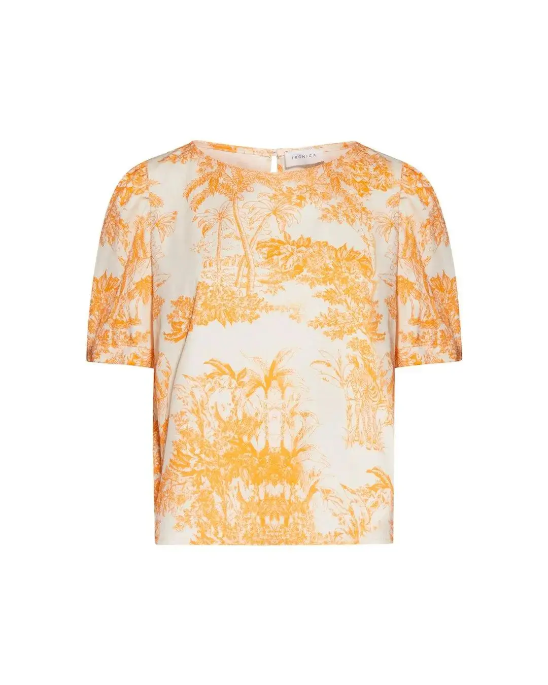 Casacca fantasia wild LIGHT BEIGE - ARANCIONE