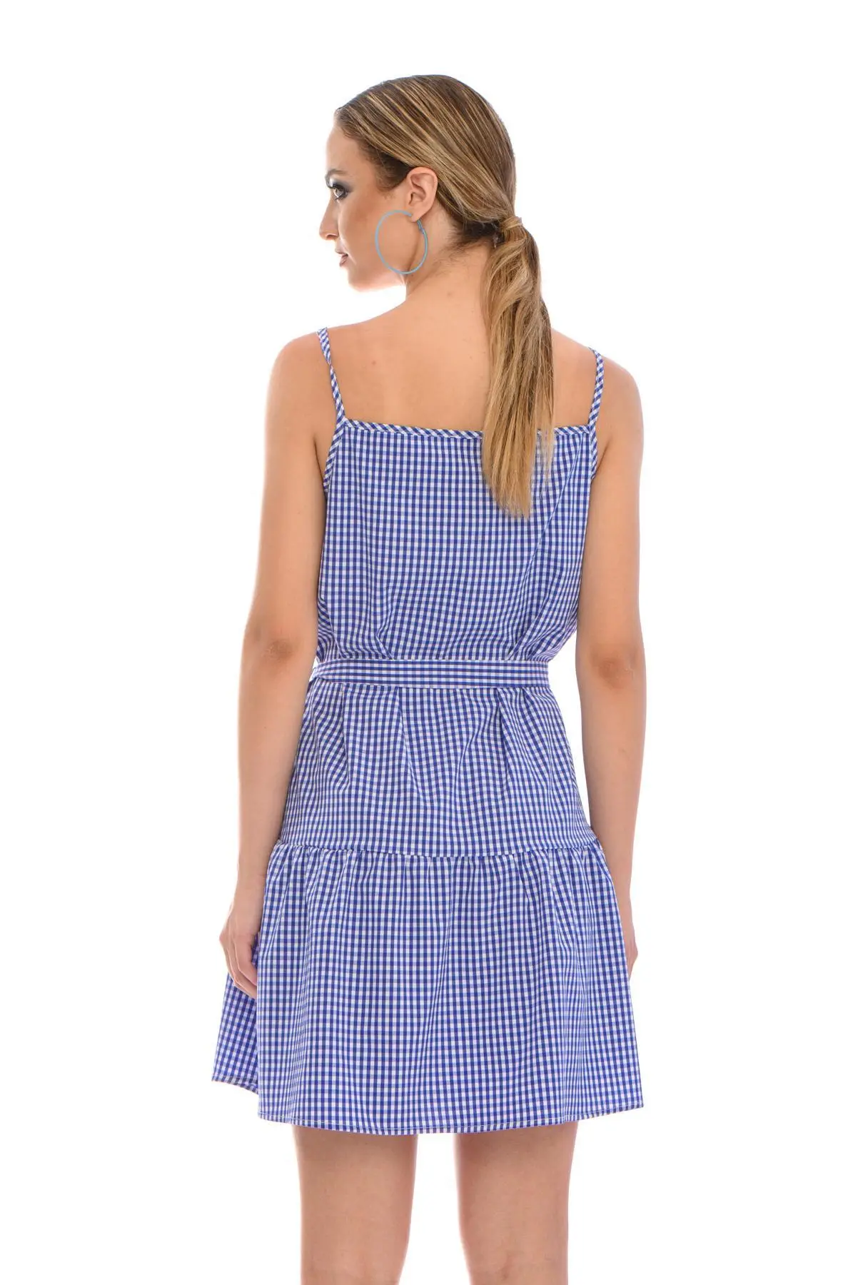 Abito in fantasia BIANCO-BLU - Image 3