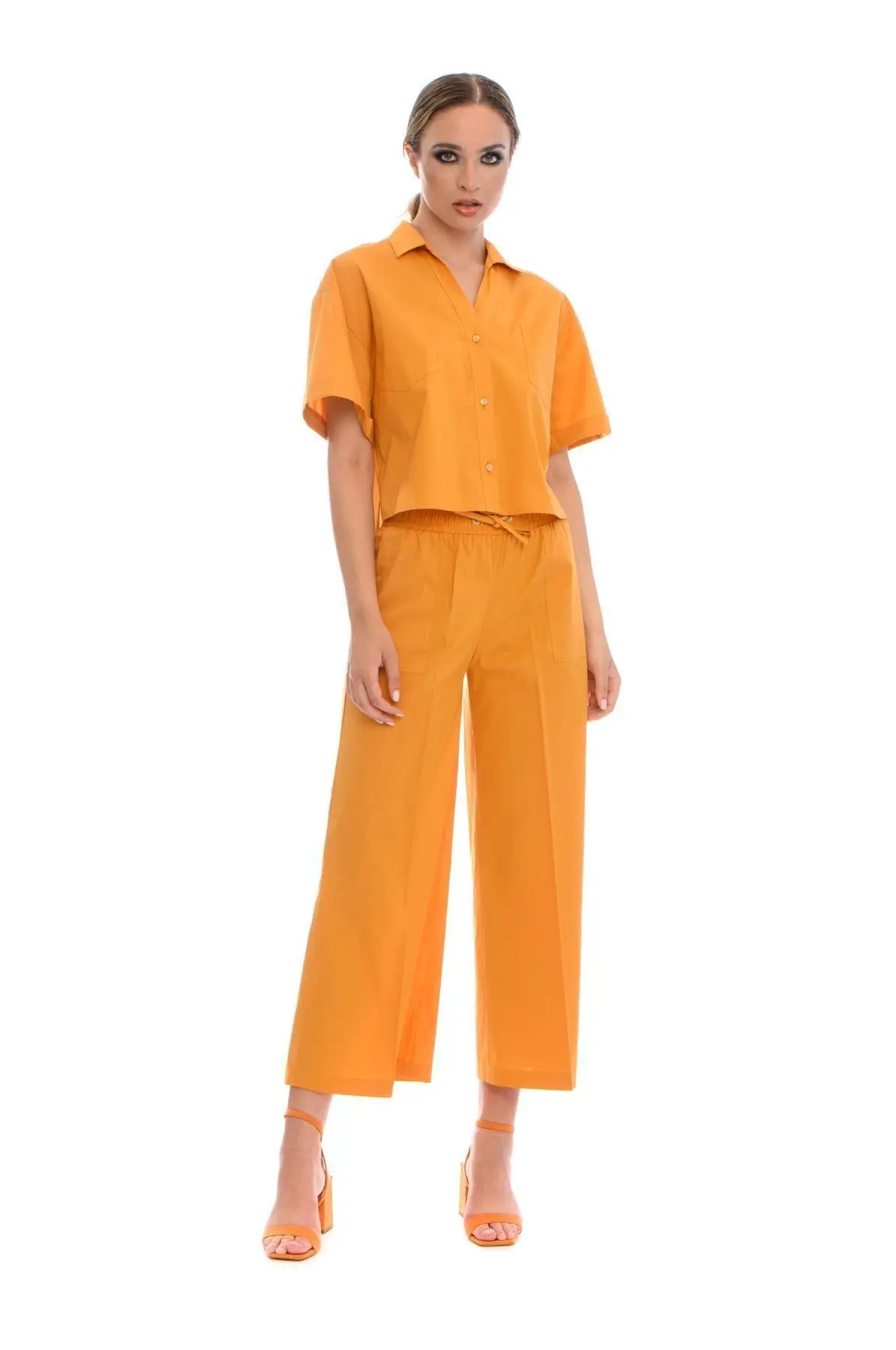 Camicia crop ARANCIO - Image 6
