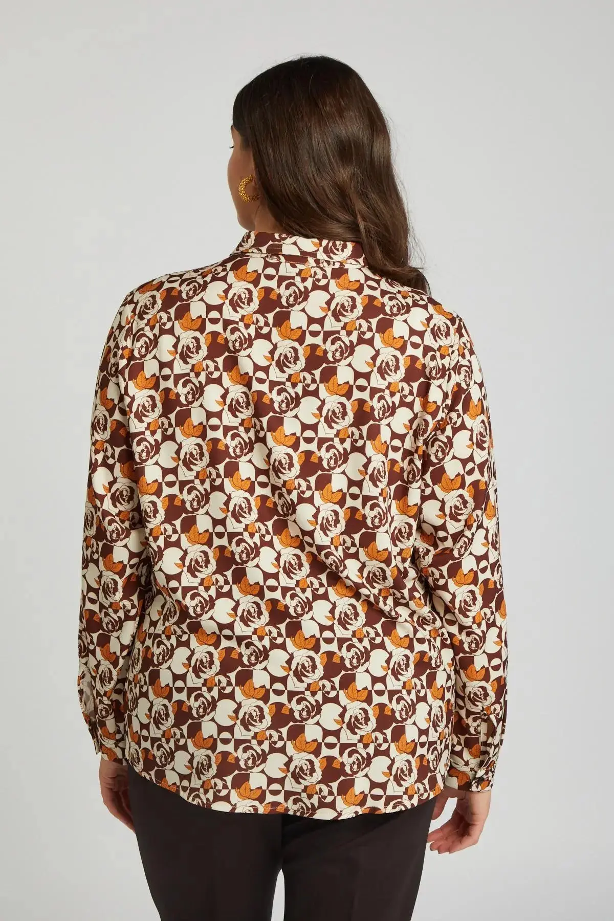 Camicia fantasia CIOCCOLATO - Image 5