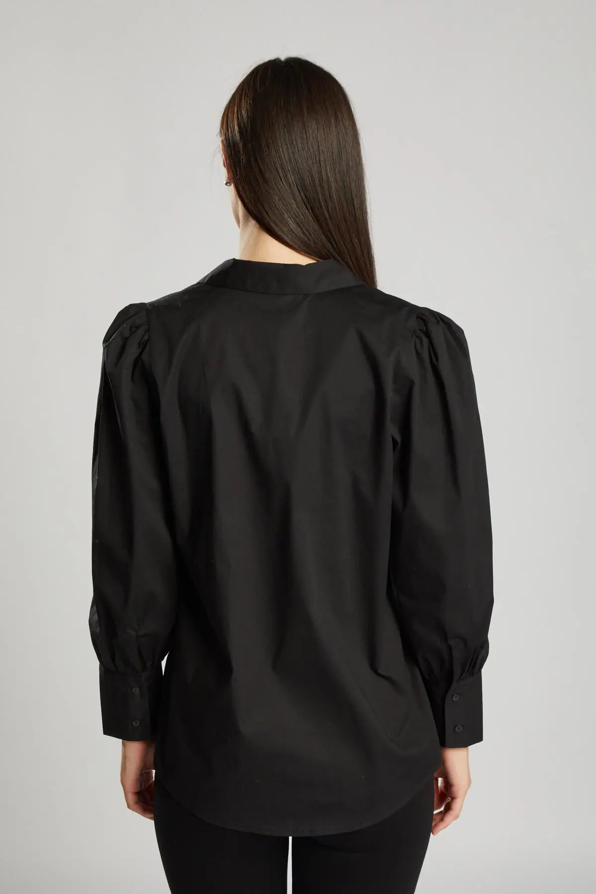 Camicia colletto punte NERO - Image 4