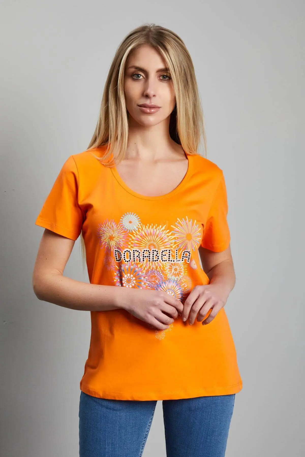 T-shirt con logo ARANCIO