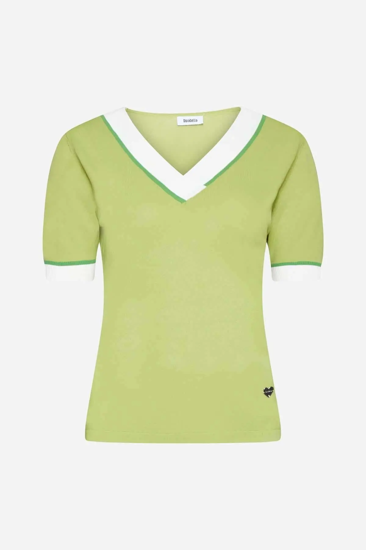 Maglia scollo V PISTACCHIO - Image 2