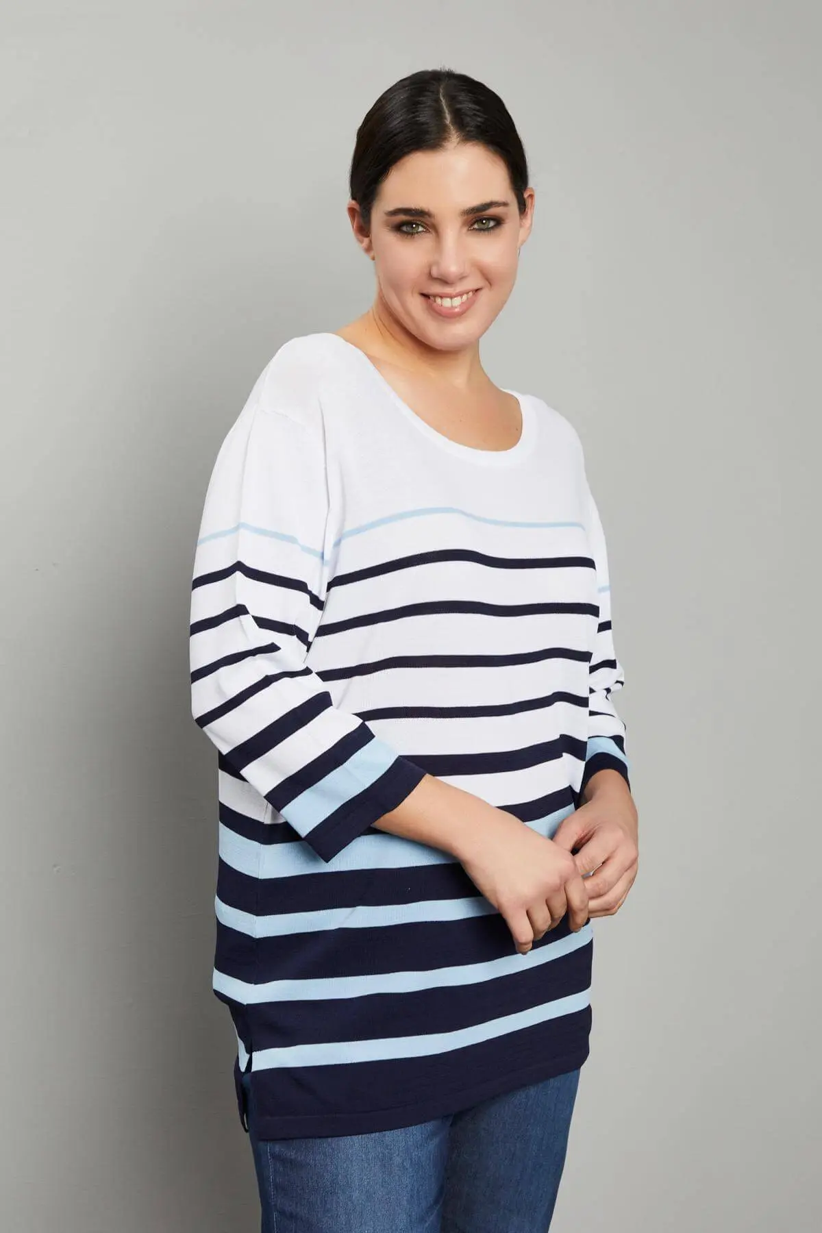 Maglia righe BIANCO - Image 3