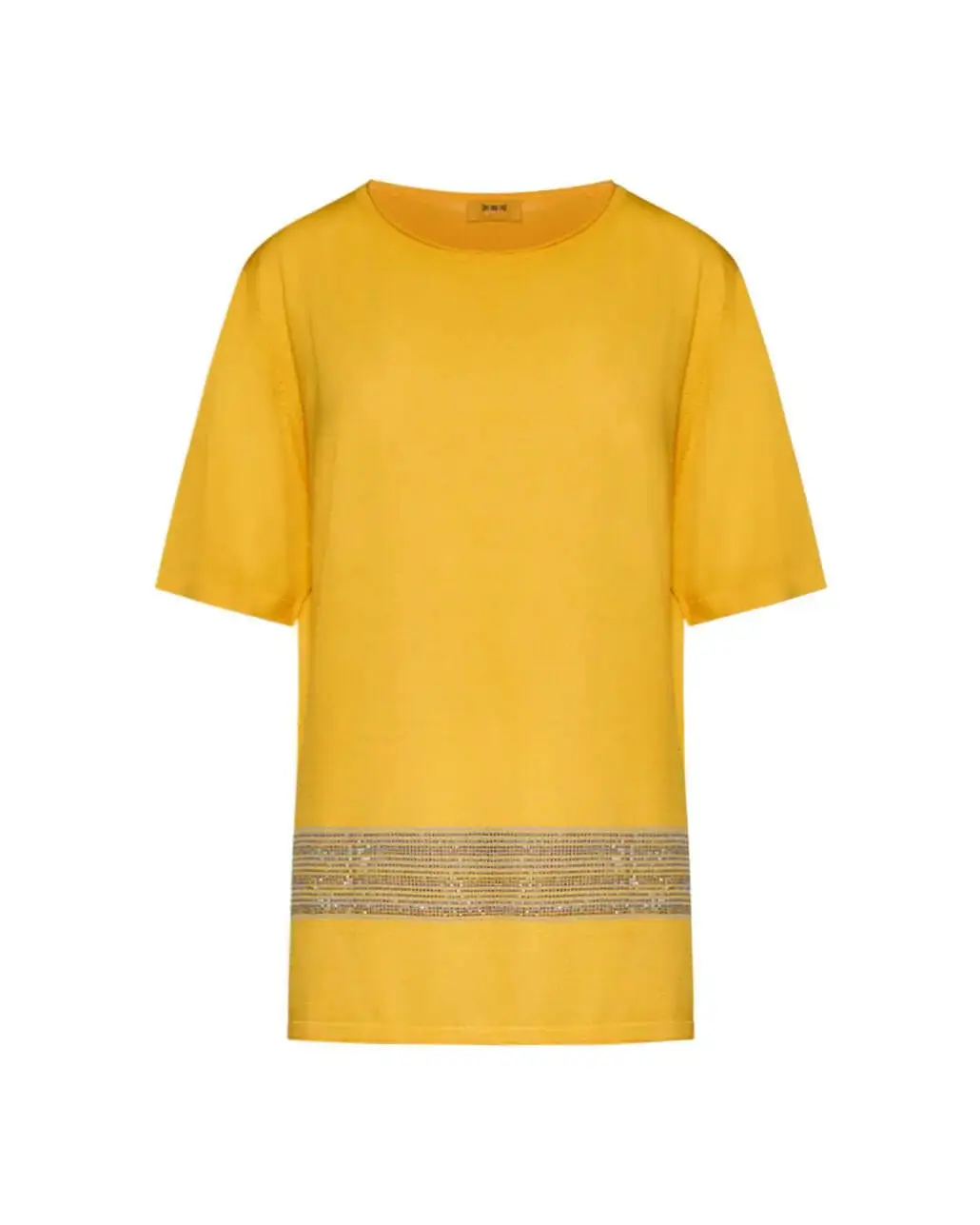 Maxi maglia con dettaglio strass OCRA - Image 4