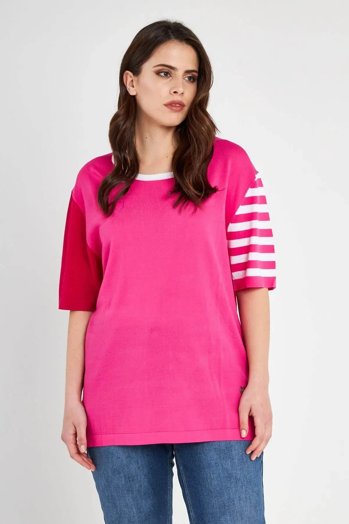 Maglia con manica righe GERANIO - Image 2