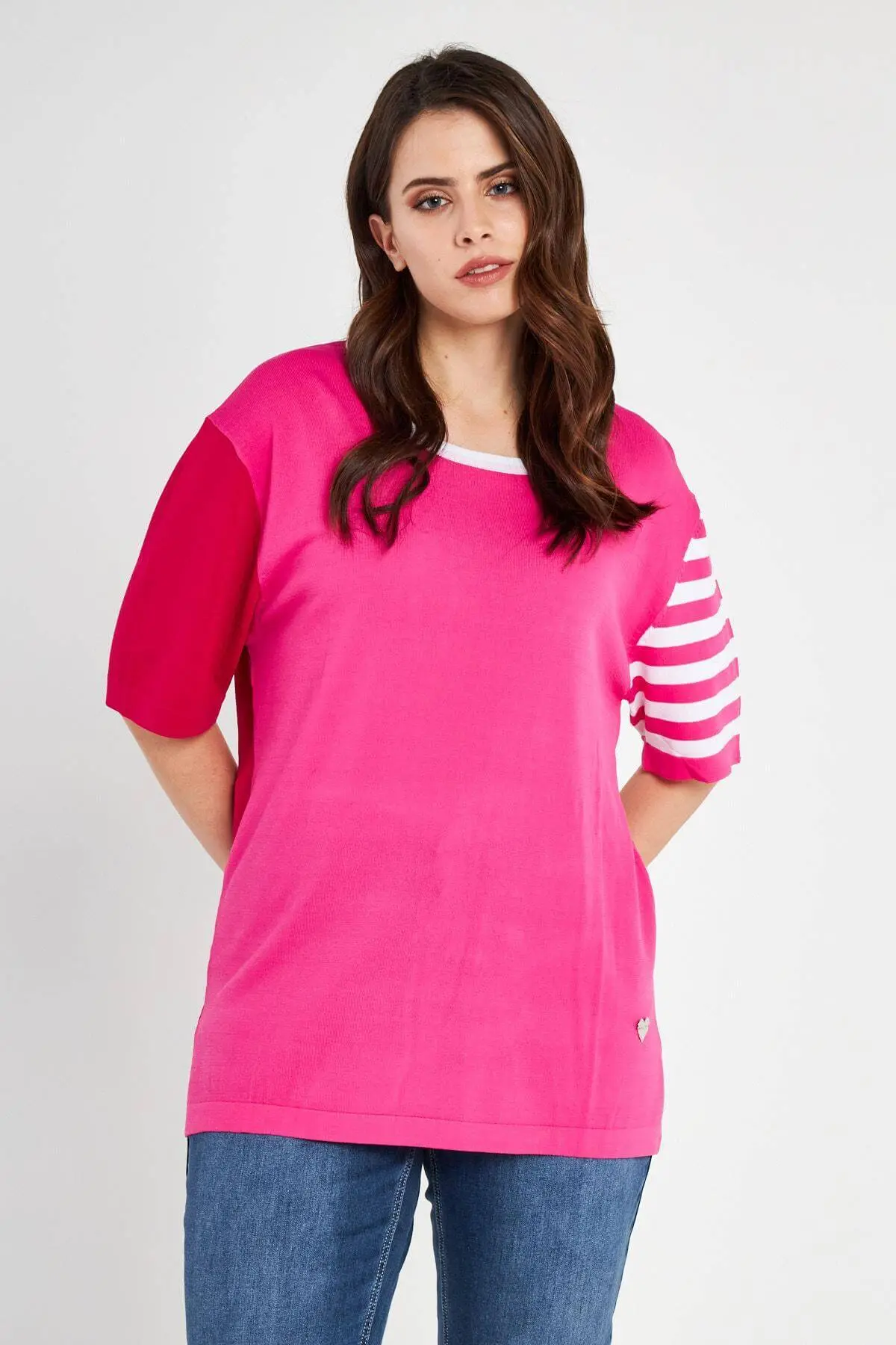 Maglia con manica righe GERANIO - Image 3