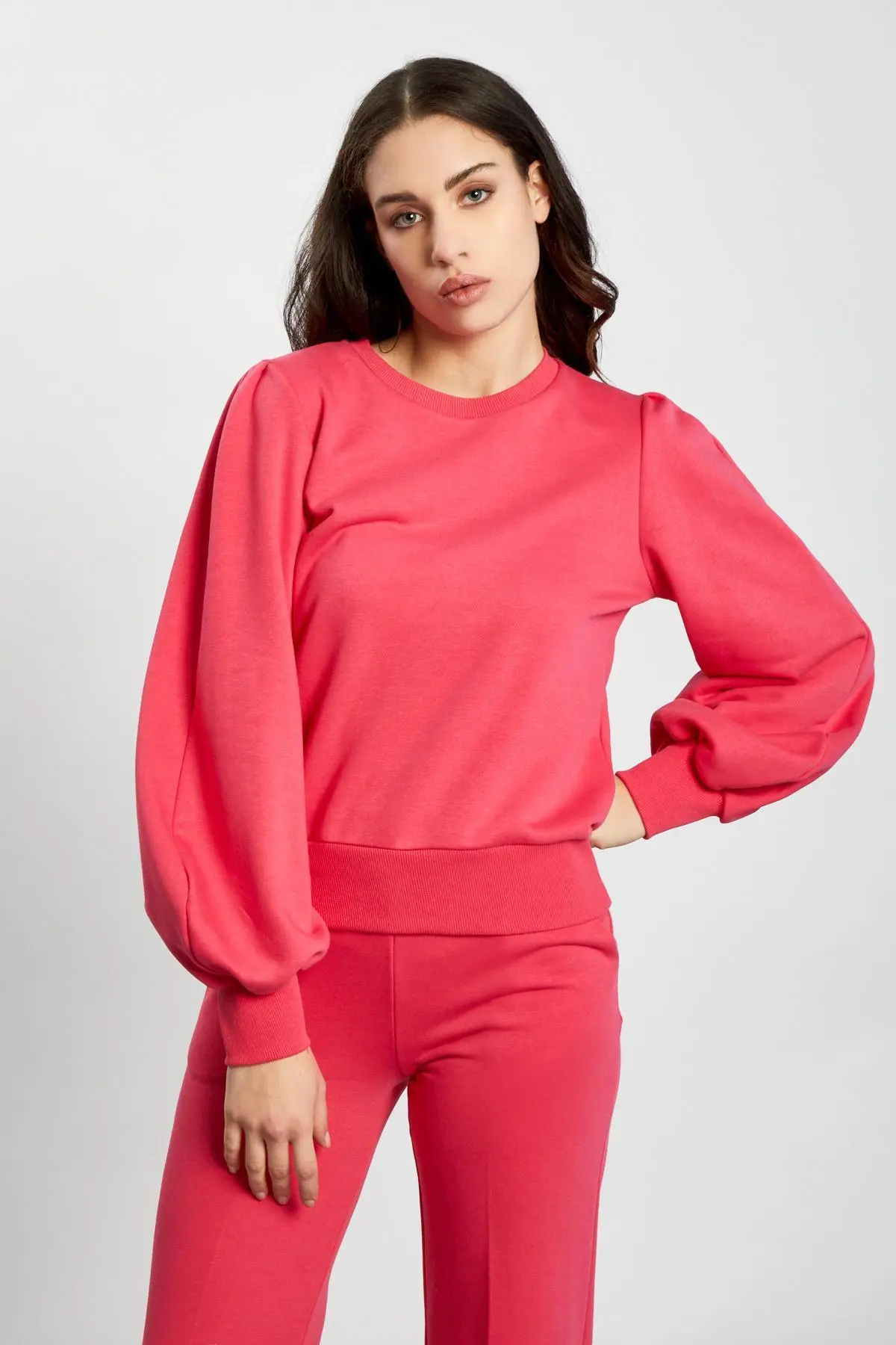 Felpa girocollo MAGENTA - Image 3