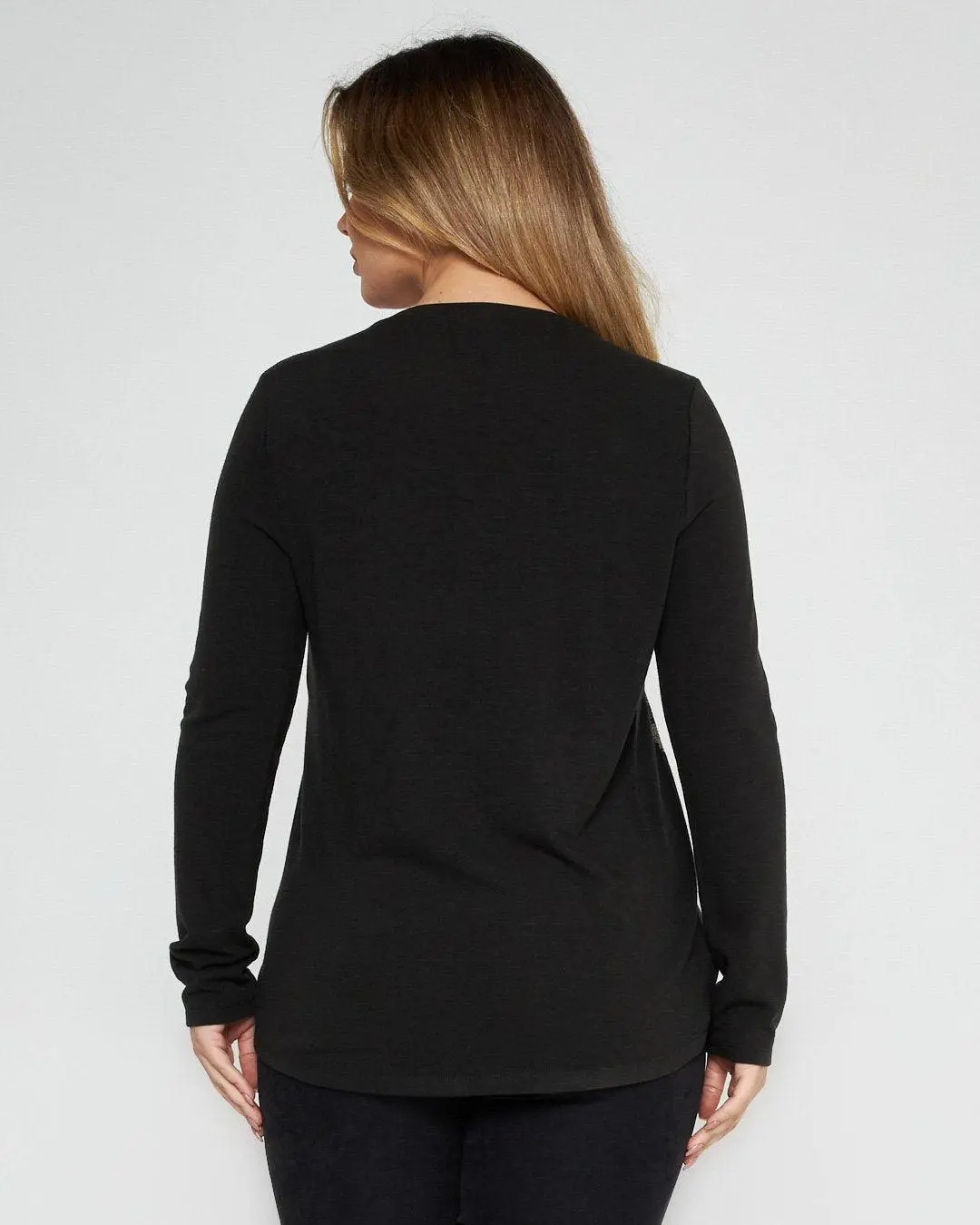 Maglia in fantasia pitonata lurex NERO - Image 6