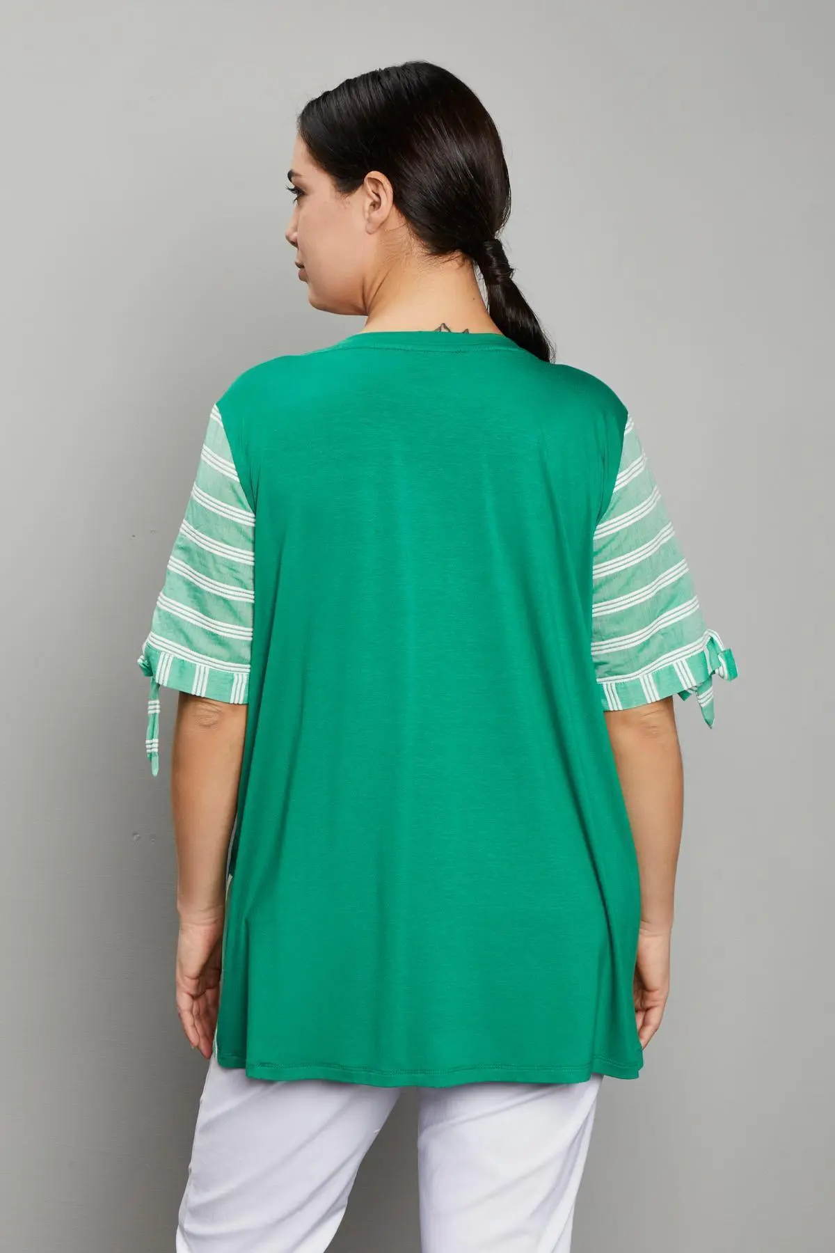 Maglia unito a righe VERDE - Image 5