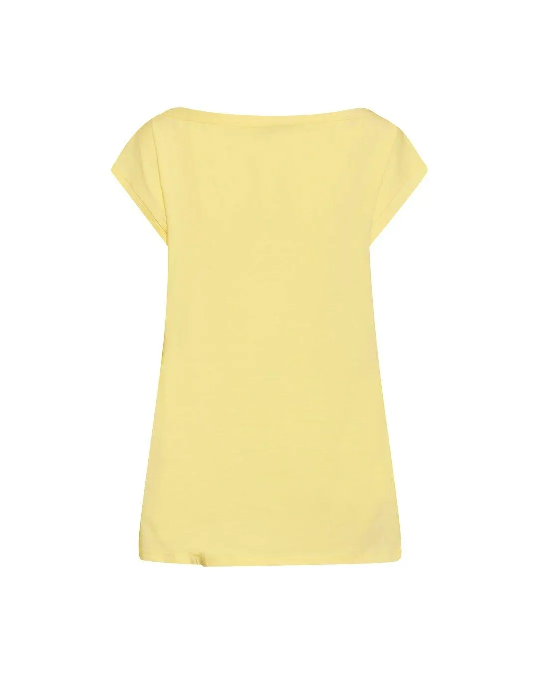 T-shirt scollo a barca GIALLO - Image 2