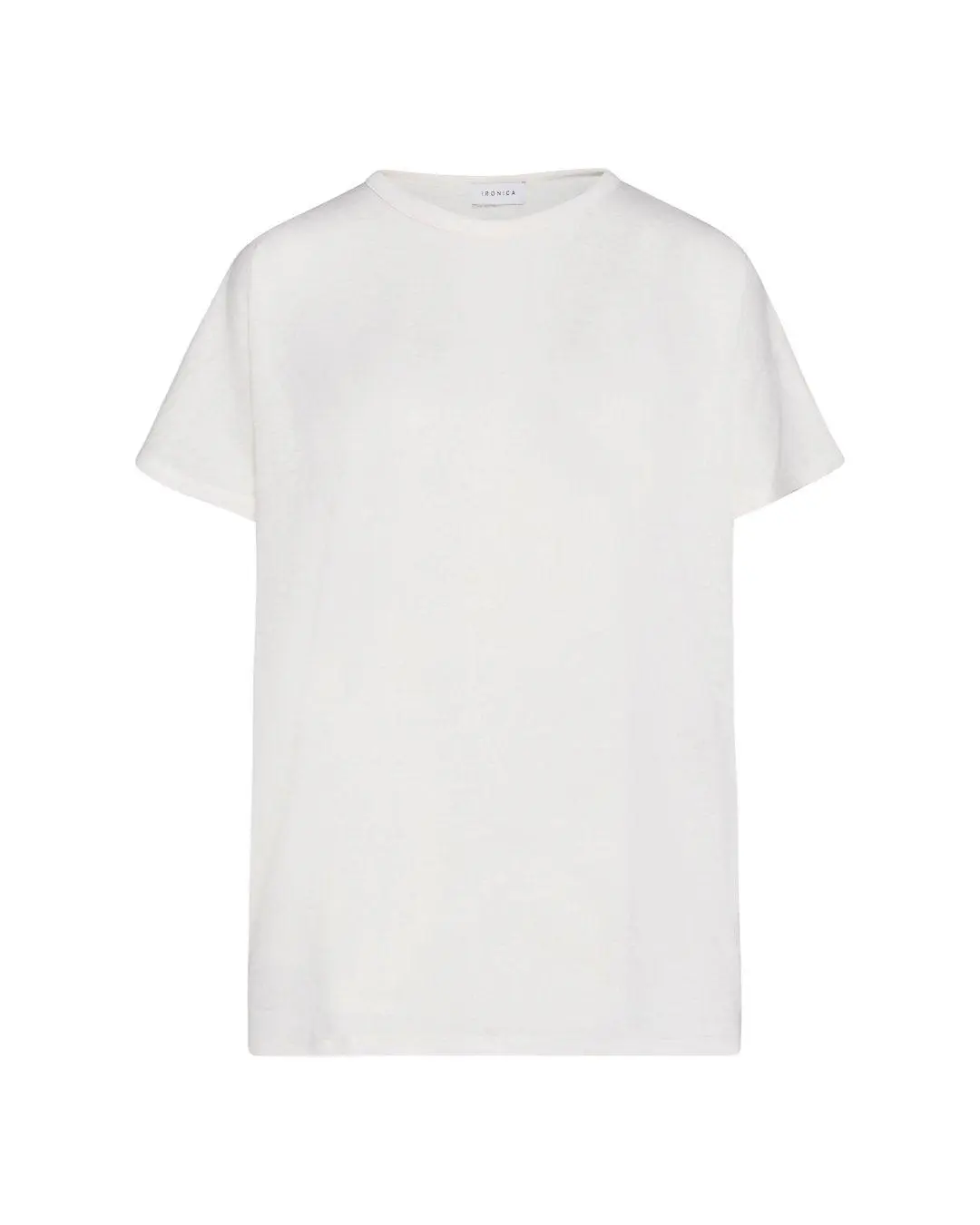 T-shirt in viscosa fiammata BEIGE