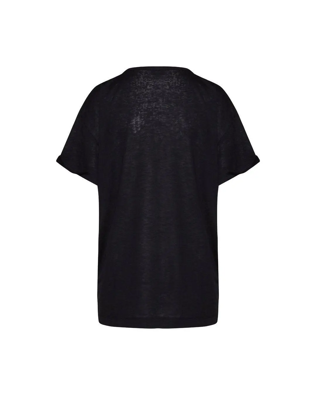 T-shirt bimateriale NERO - Image 2