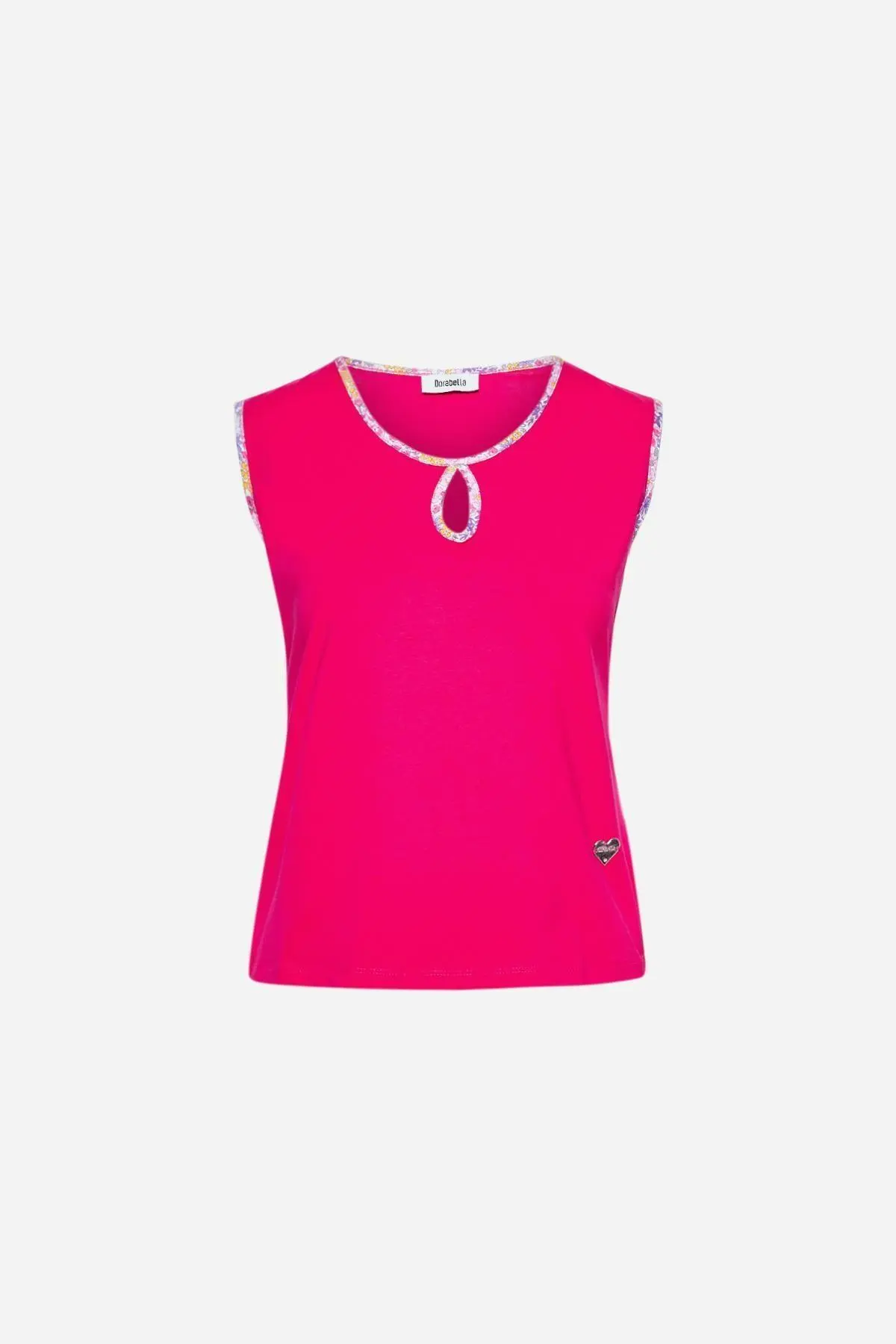 Canotta girocollo goccia MAGENTA