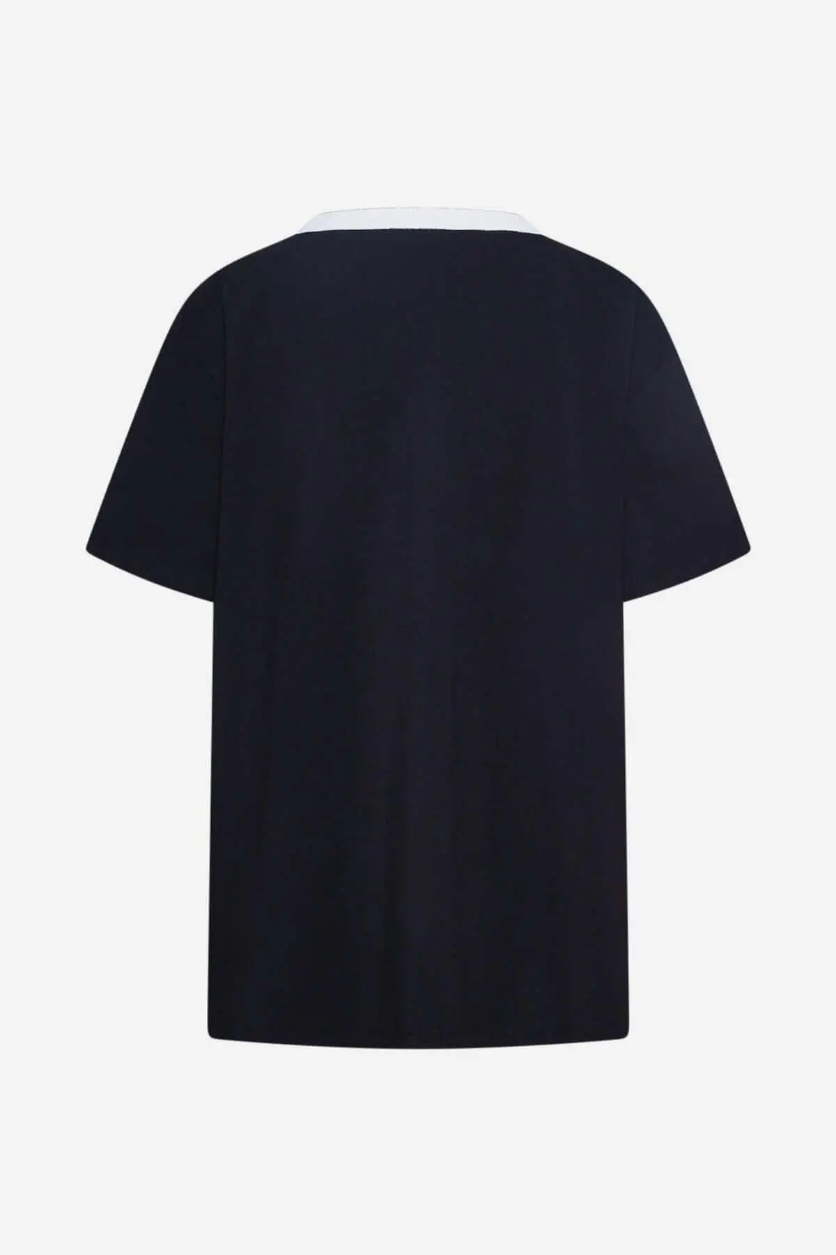 Maglia collo ricamato BLACK - Image 3