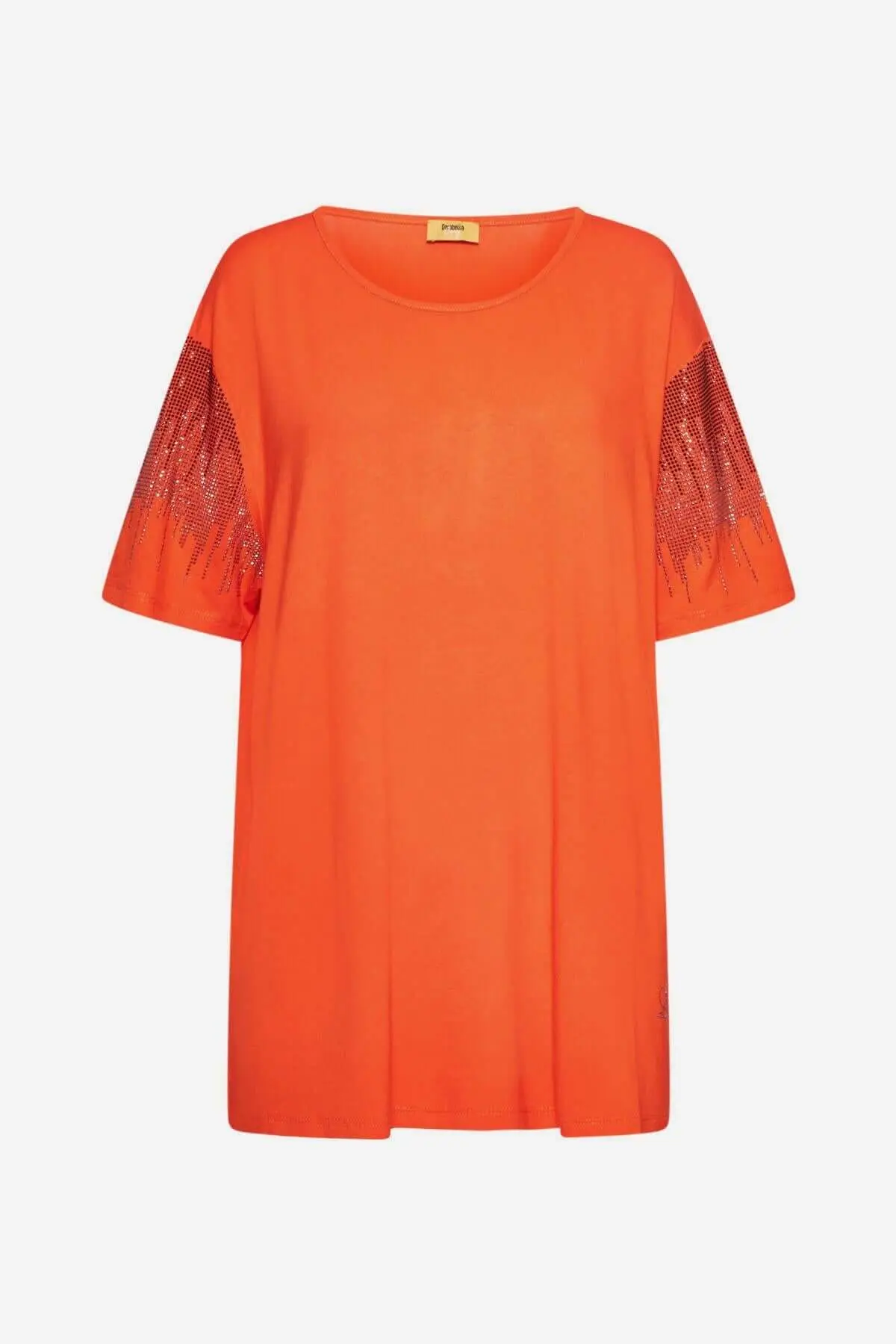 Maglia con strass ORANGE - Image 2