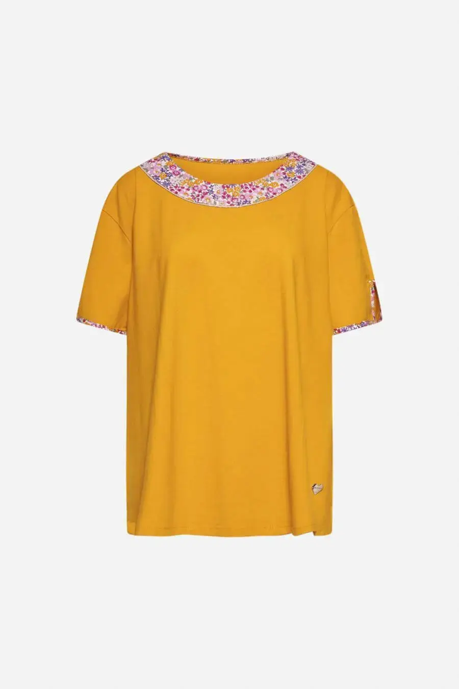 Maglia con scollo a fiori OCRA