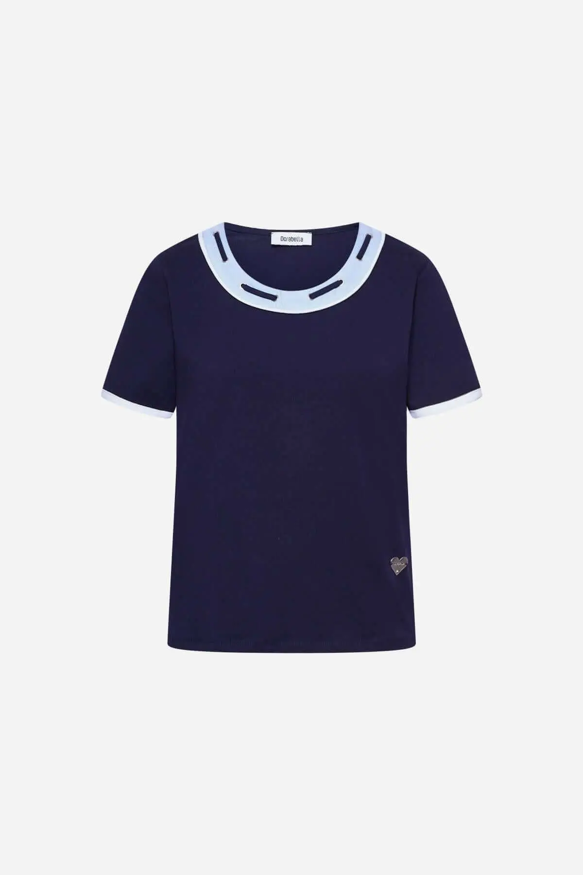 MAGLIA SCOLLO DENIM BLUE NAVY - Image 2