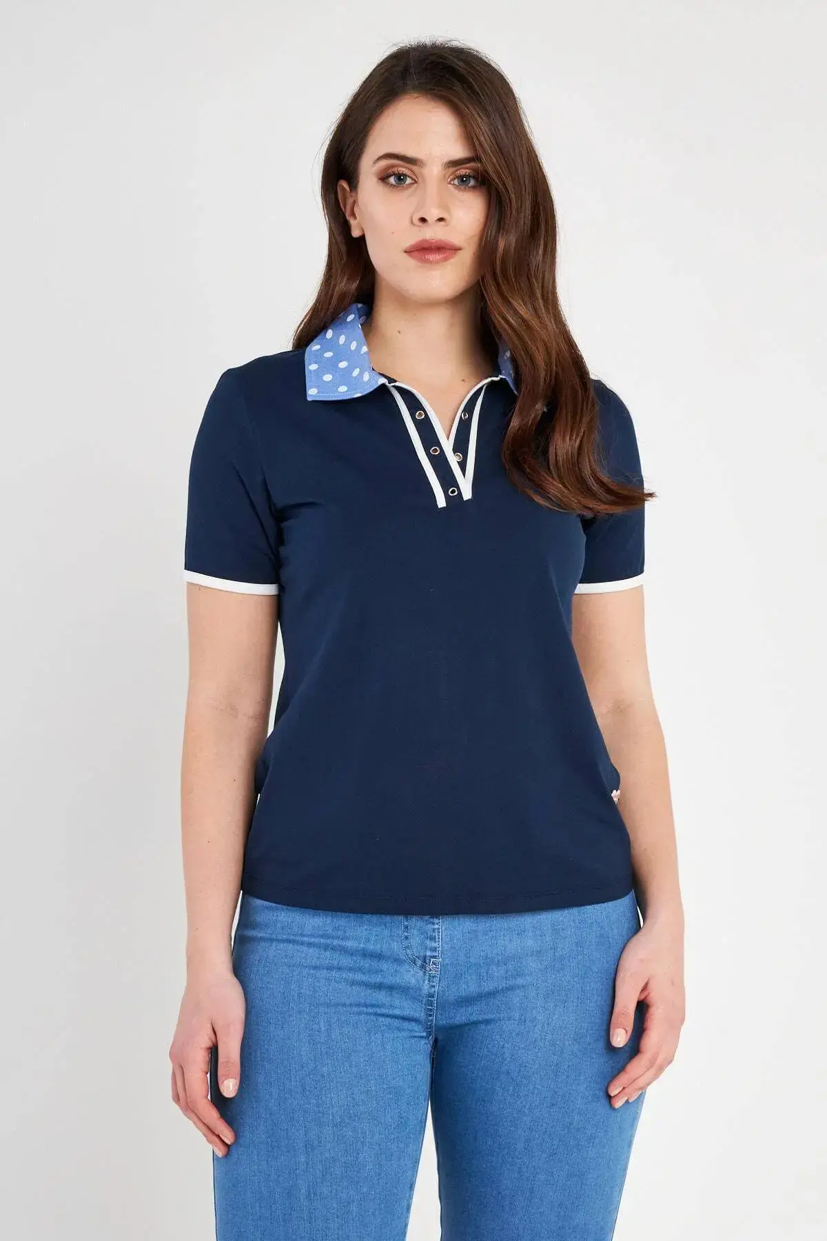 Polo pois BLUE NAVY - Image 2