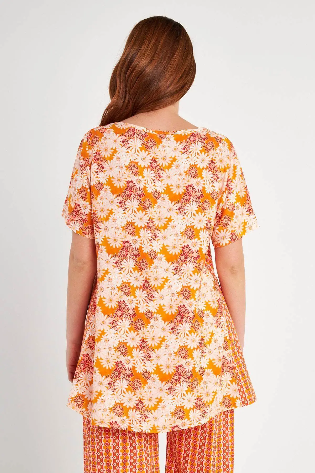 Maglia floreale ARANCIO - Image 3