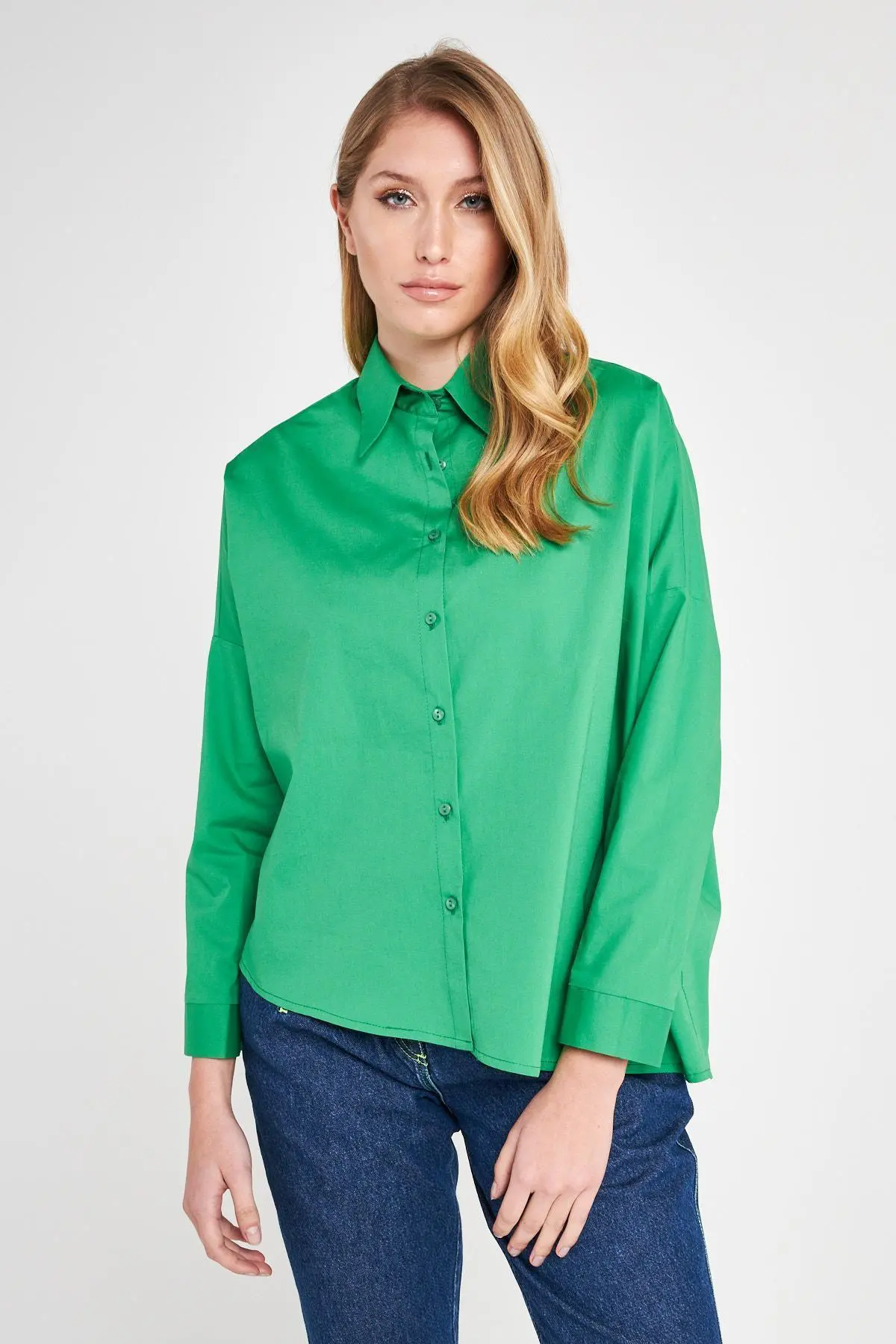 Camicia over VERDE BANDIERA - Image 4