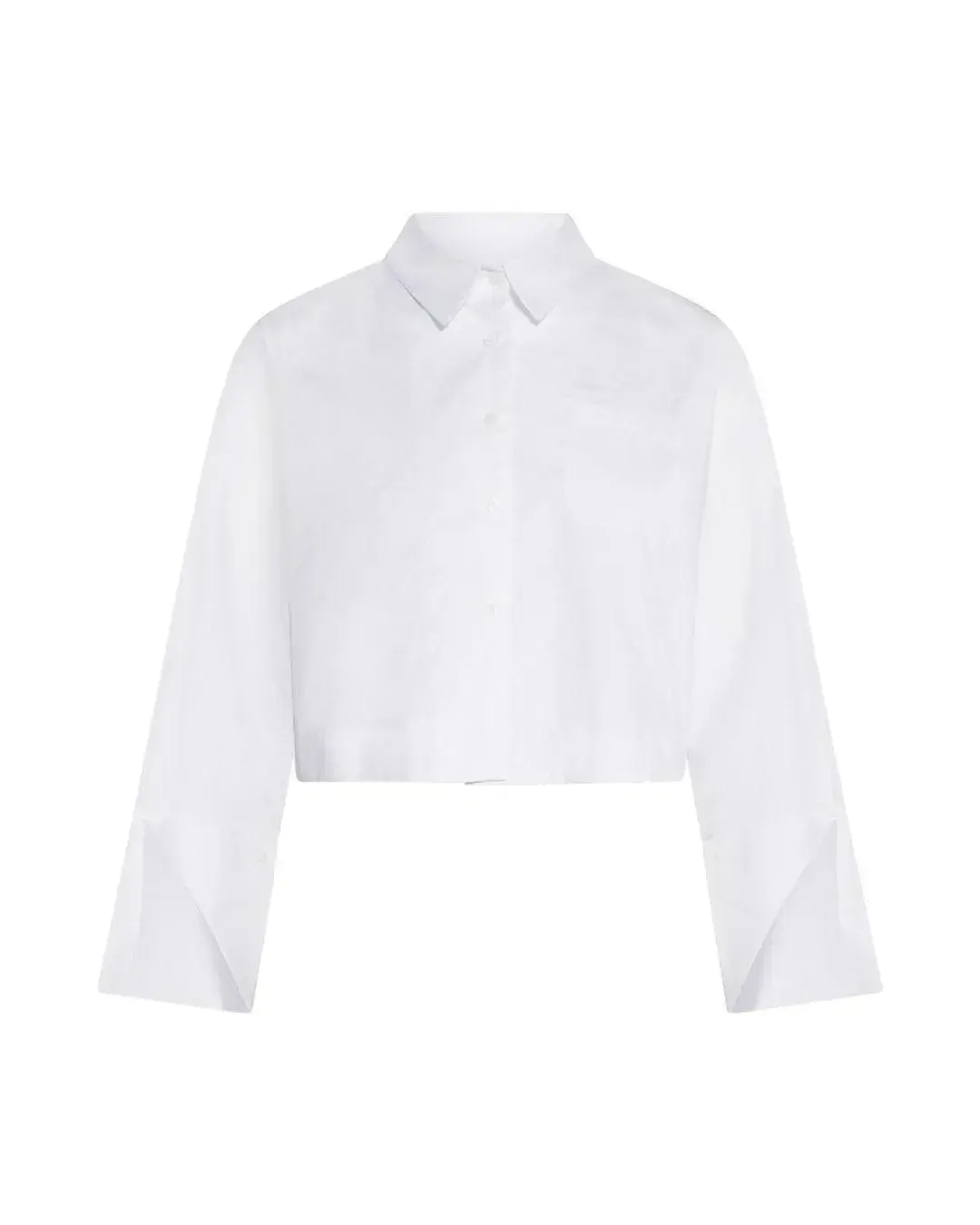 Camicia crop BIANCO