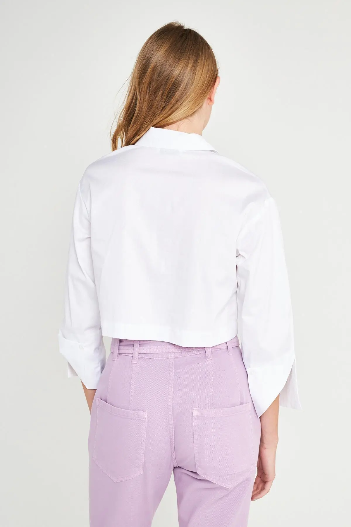 Camicia crop BIANCO - Image 4