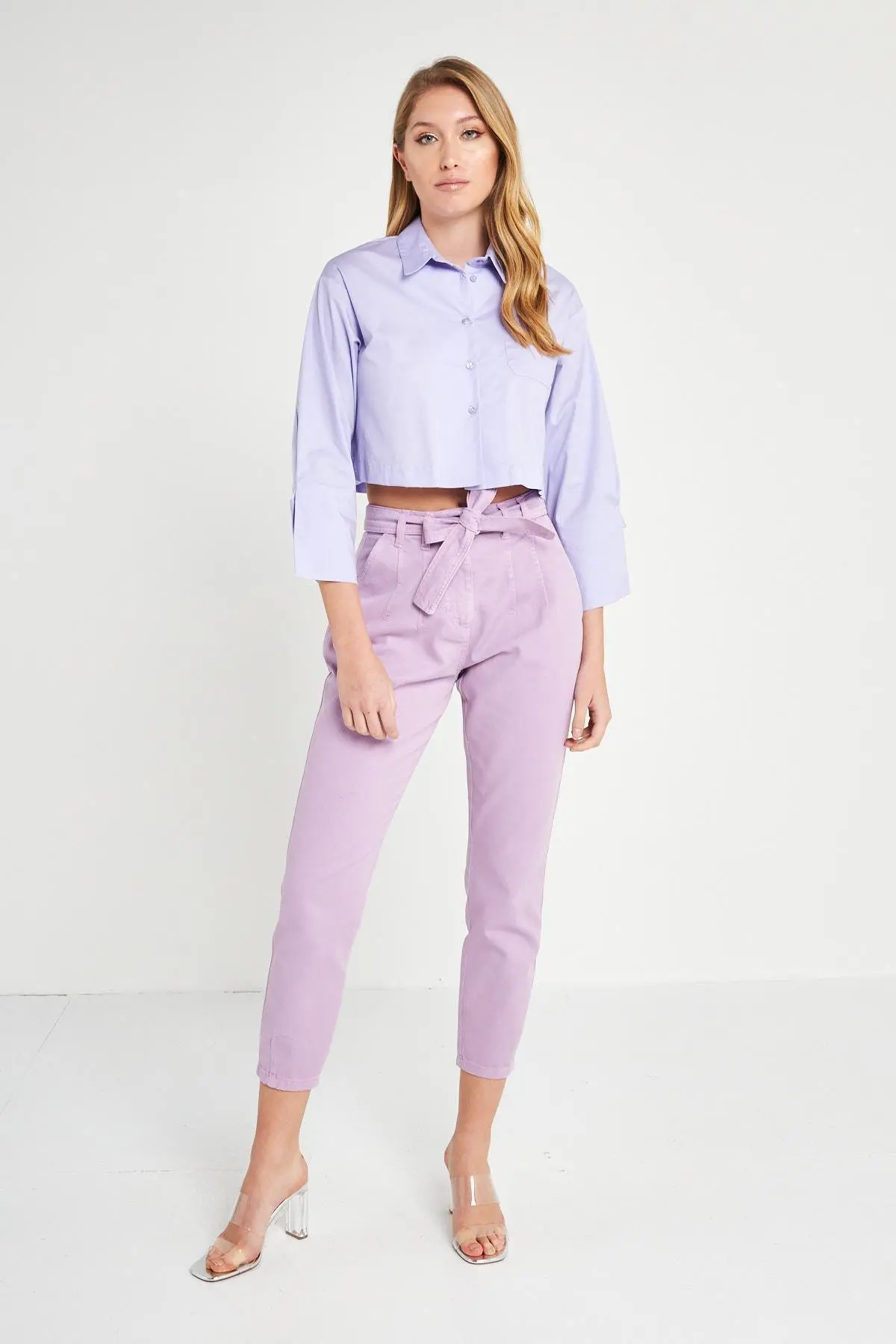 Camicia crop LILLA - Image 5