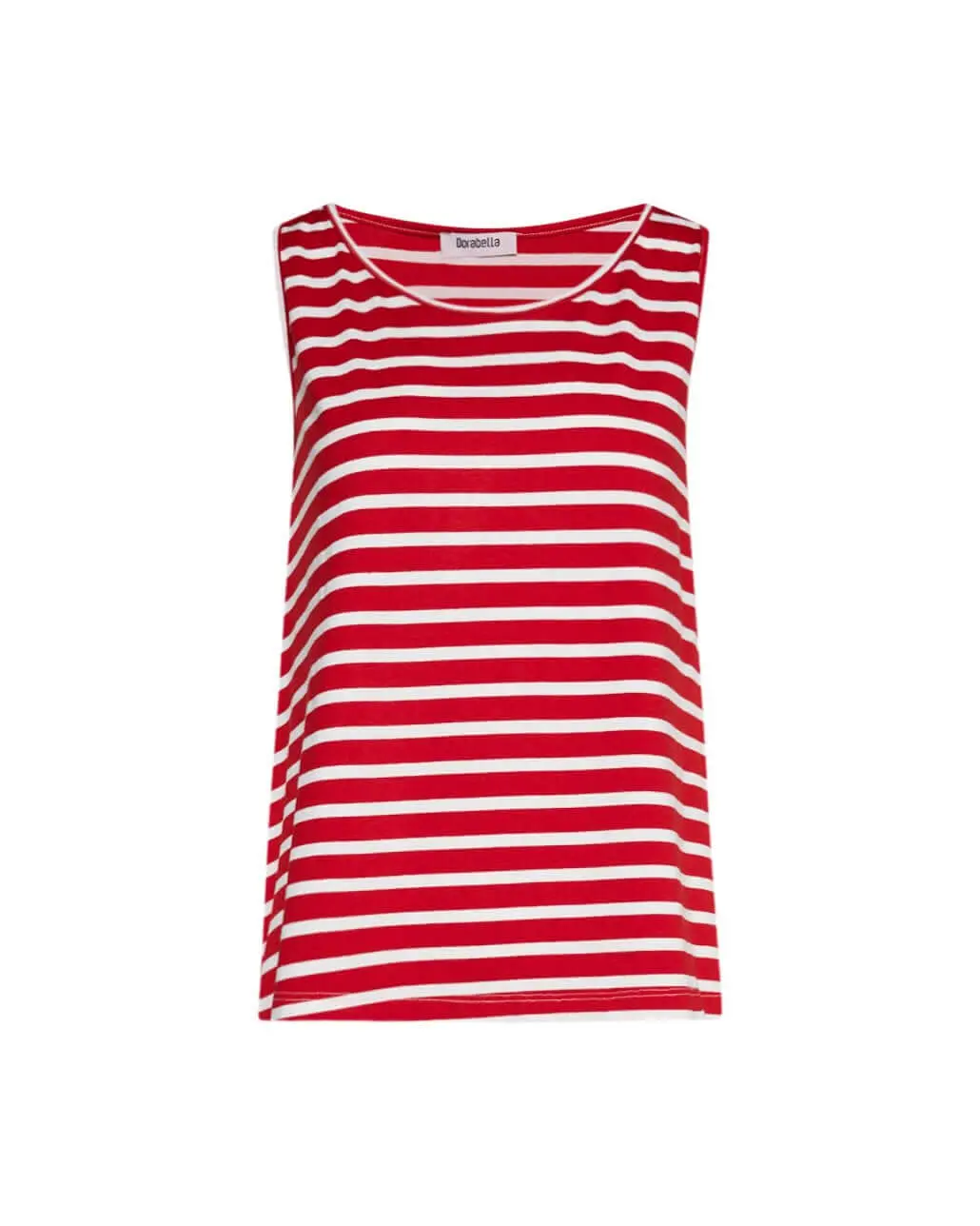 Canotta basic righe ROSSO