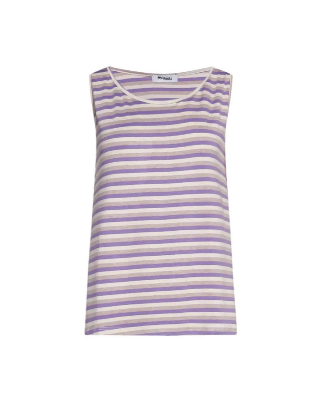 Canotta basic righe LILLA