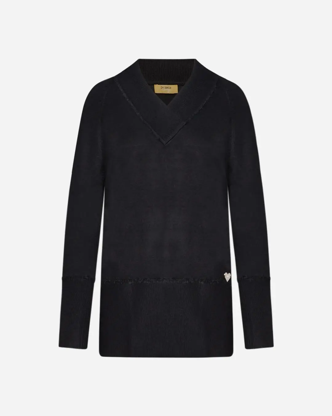 Maglia scollo V NERO - Image 2