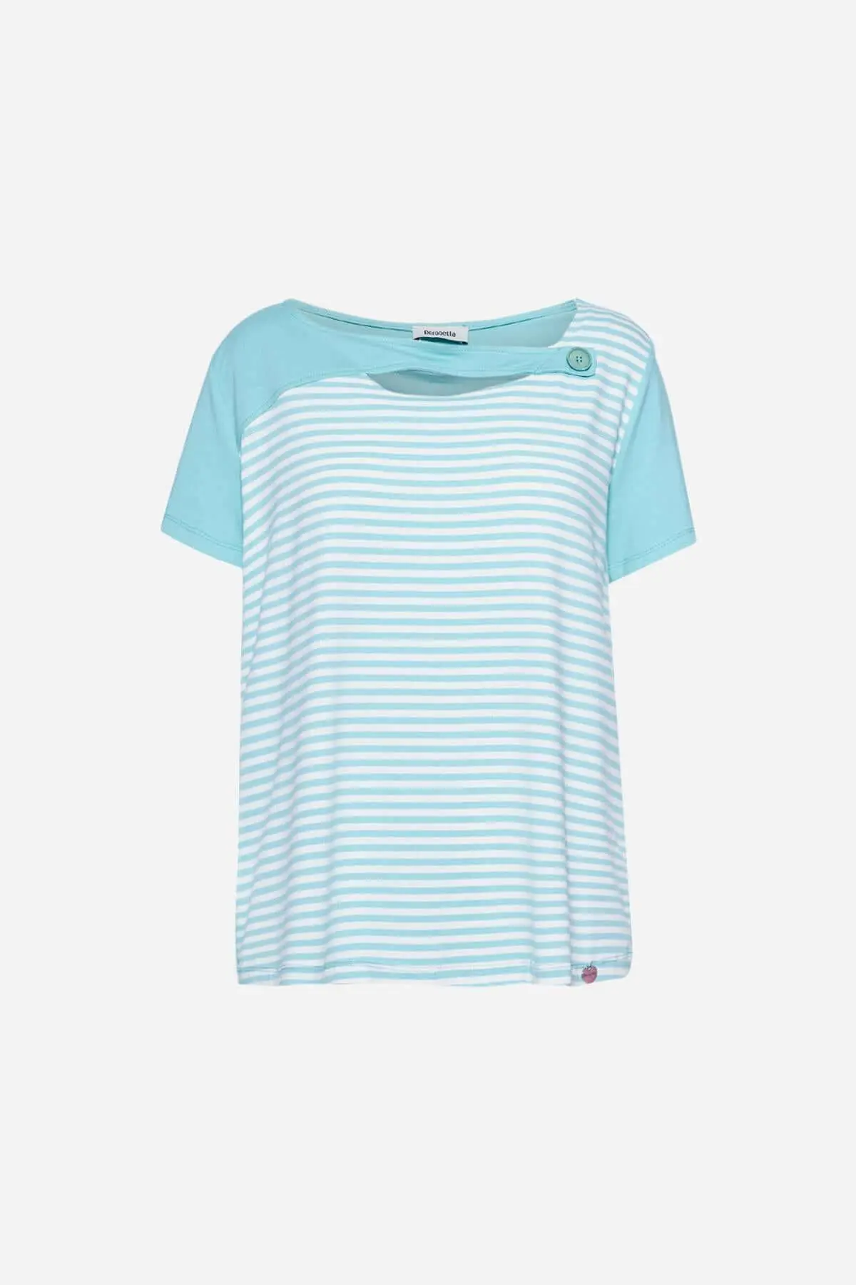 Maglia righe con bottone TIFFANY - Image 3