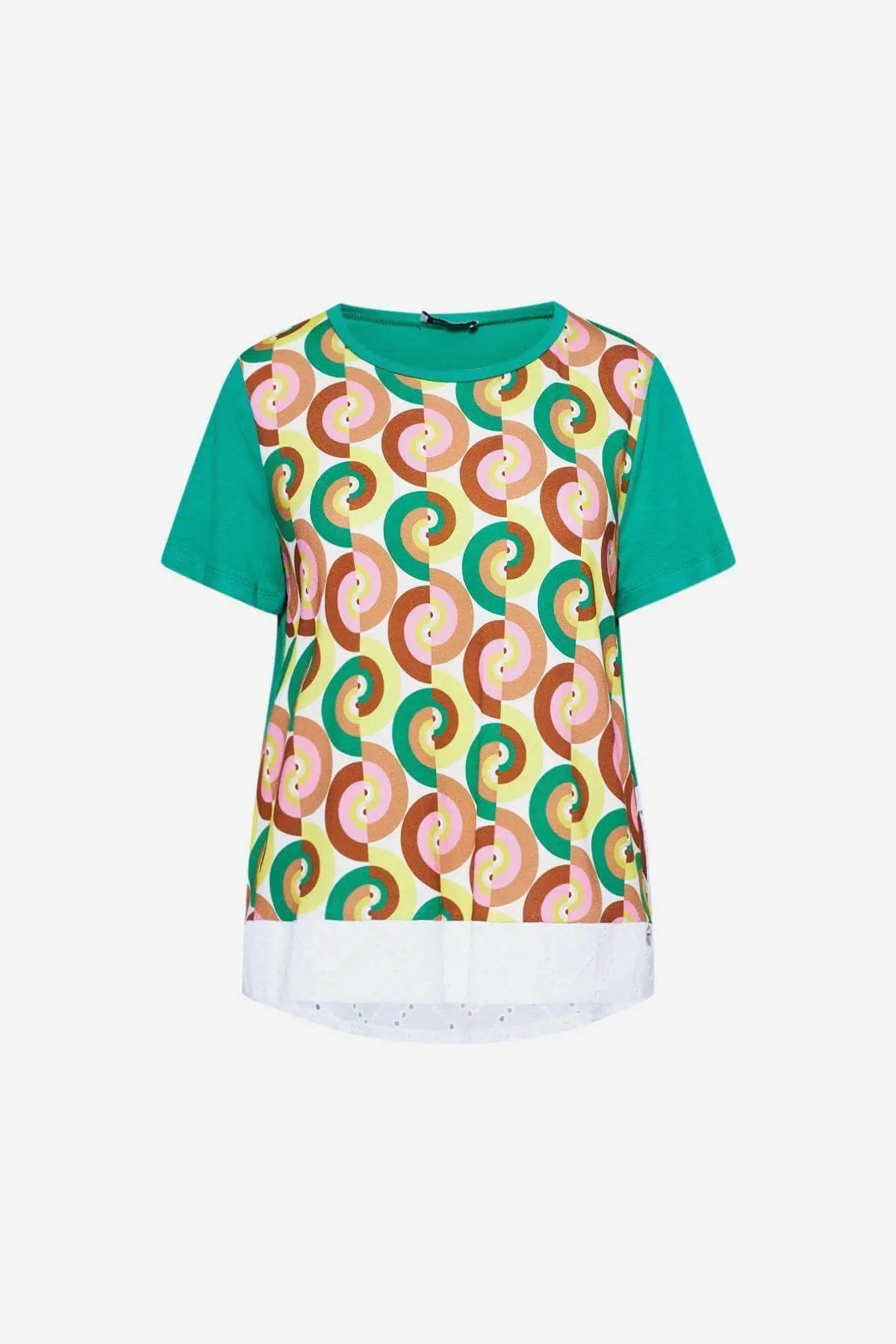 Maglia fantasia geometrica VERDE BANDIERA