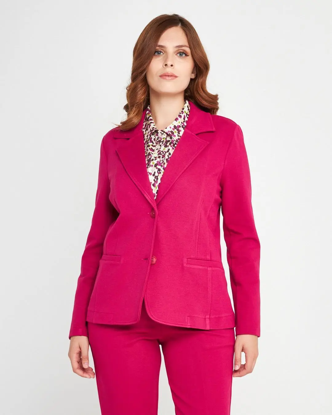 Giacca in tessuto tecnico Fucsia