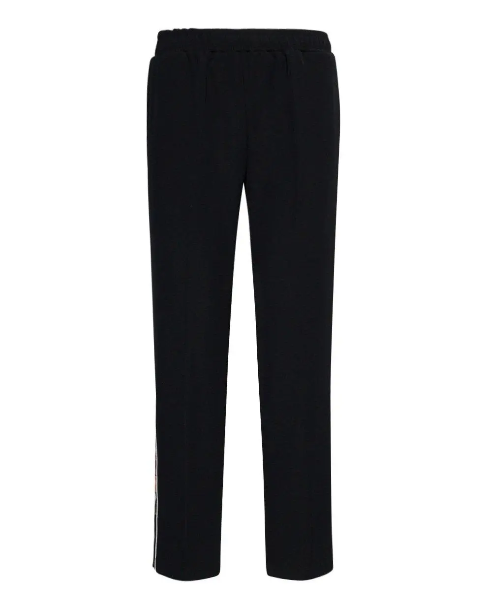 Pantalone con banda laterale flower chic NERO