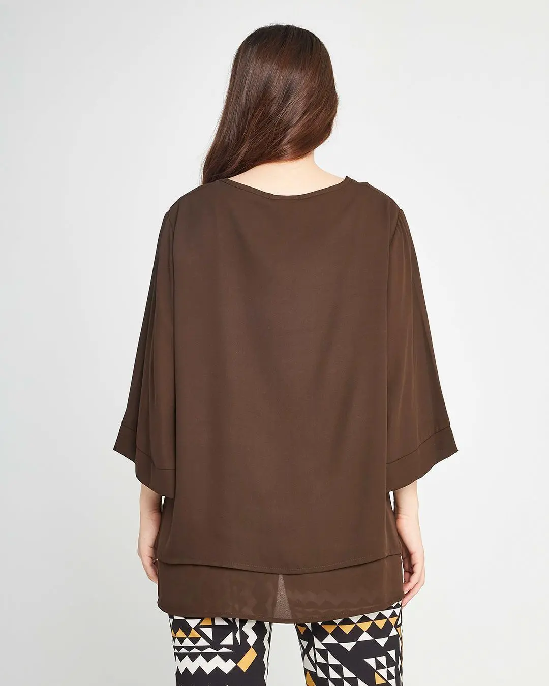 Casacca balze Marrone - Image 4