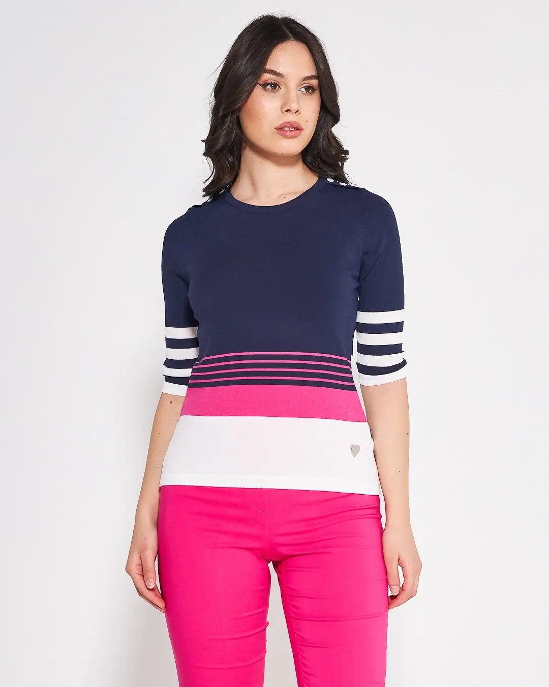 Maglia a righe BLUE NAVY