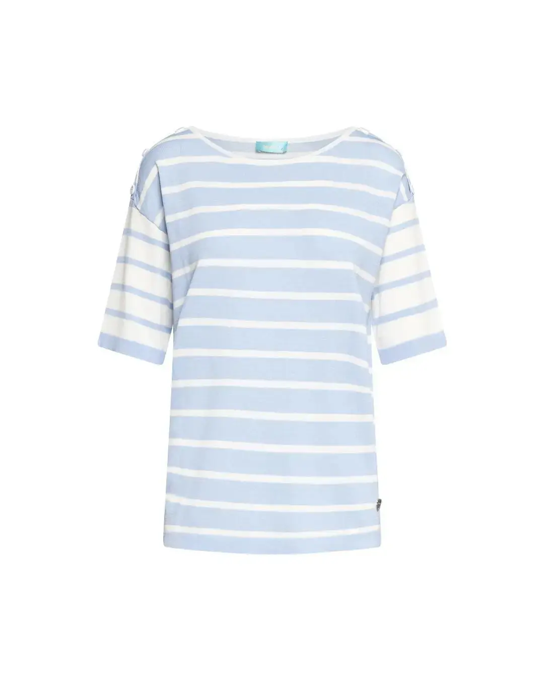 Maglia a righe Celeste