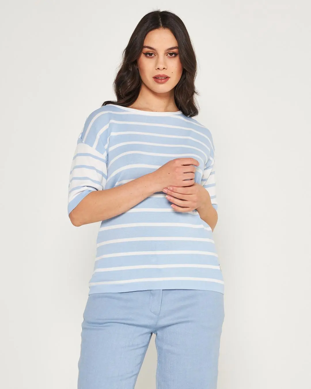 Maglia a righe Celeste - Image 4