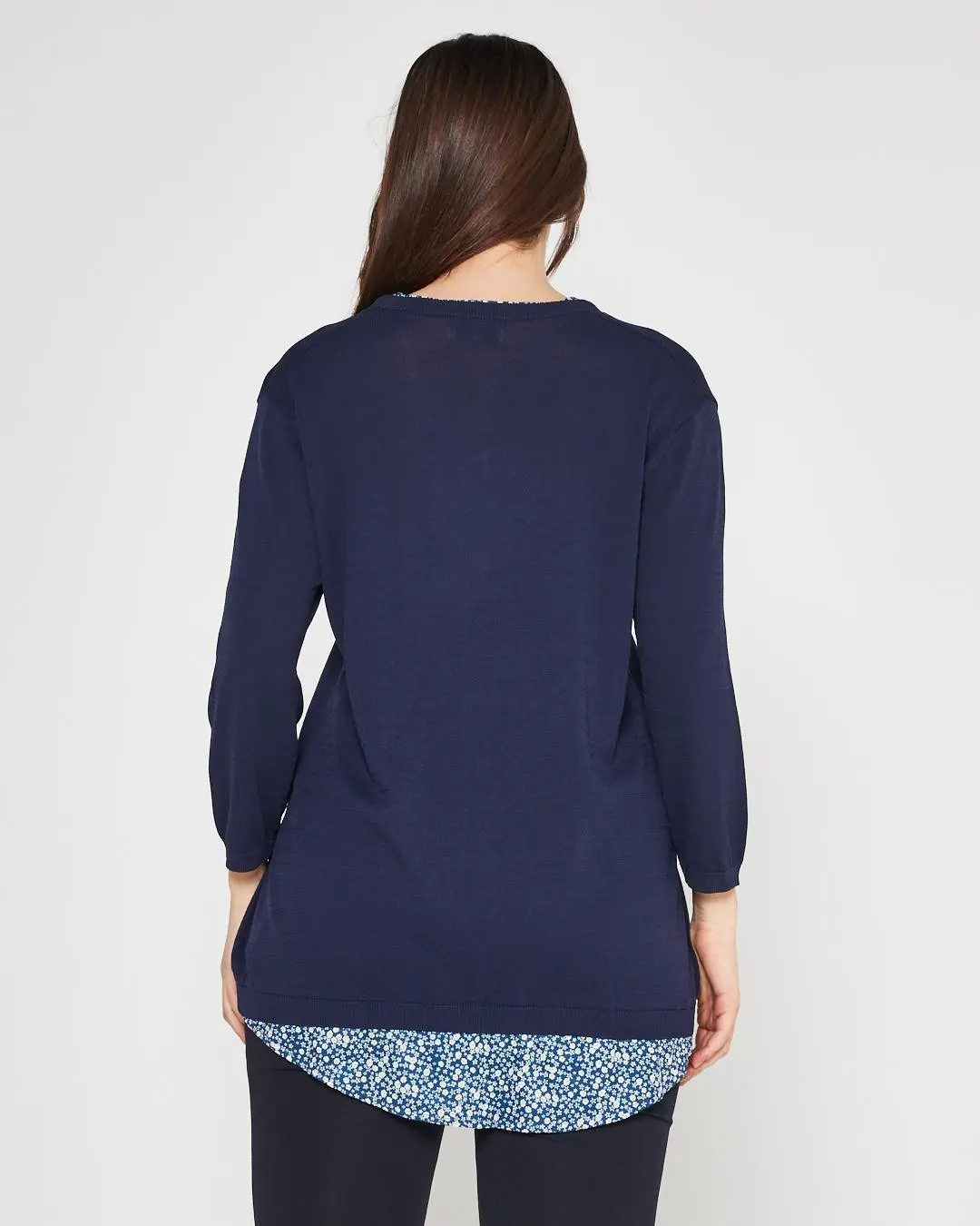 Maglia con camicia Blu - Image 5