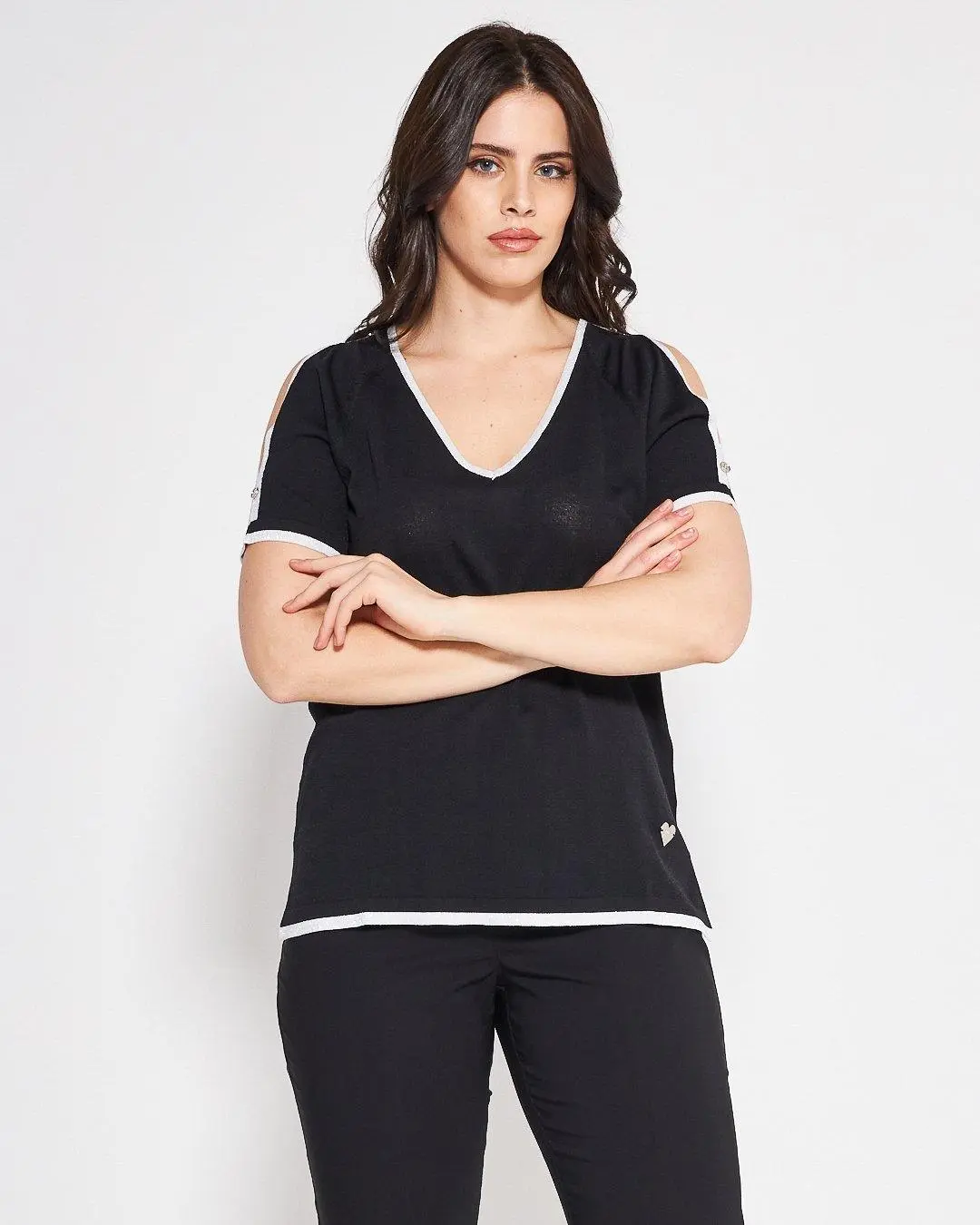 Maglia cut out NERO
